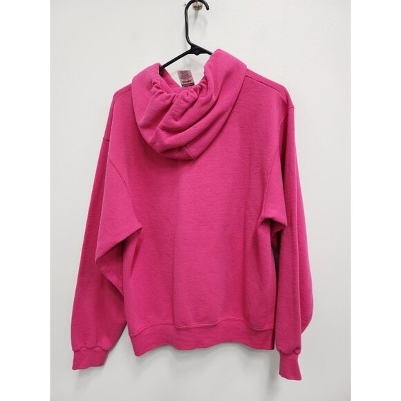 Jerzees Womens Michigan State Spartans Hoodie Medium Pink Spellout Sweatshirt - Picture 7 of 8